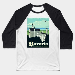 Vintage Travel Poster Art - Bavaria Baseball T-Shirt